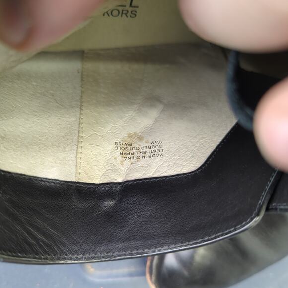 MICHAEL Kors Prudence Ankle Boots Booties Monk Strap Black Leather Women 9.5‎ - Picture 8 of 8